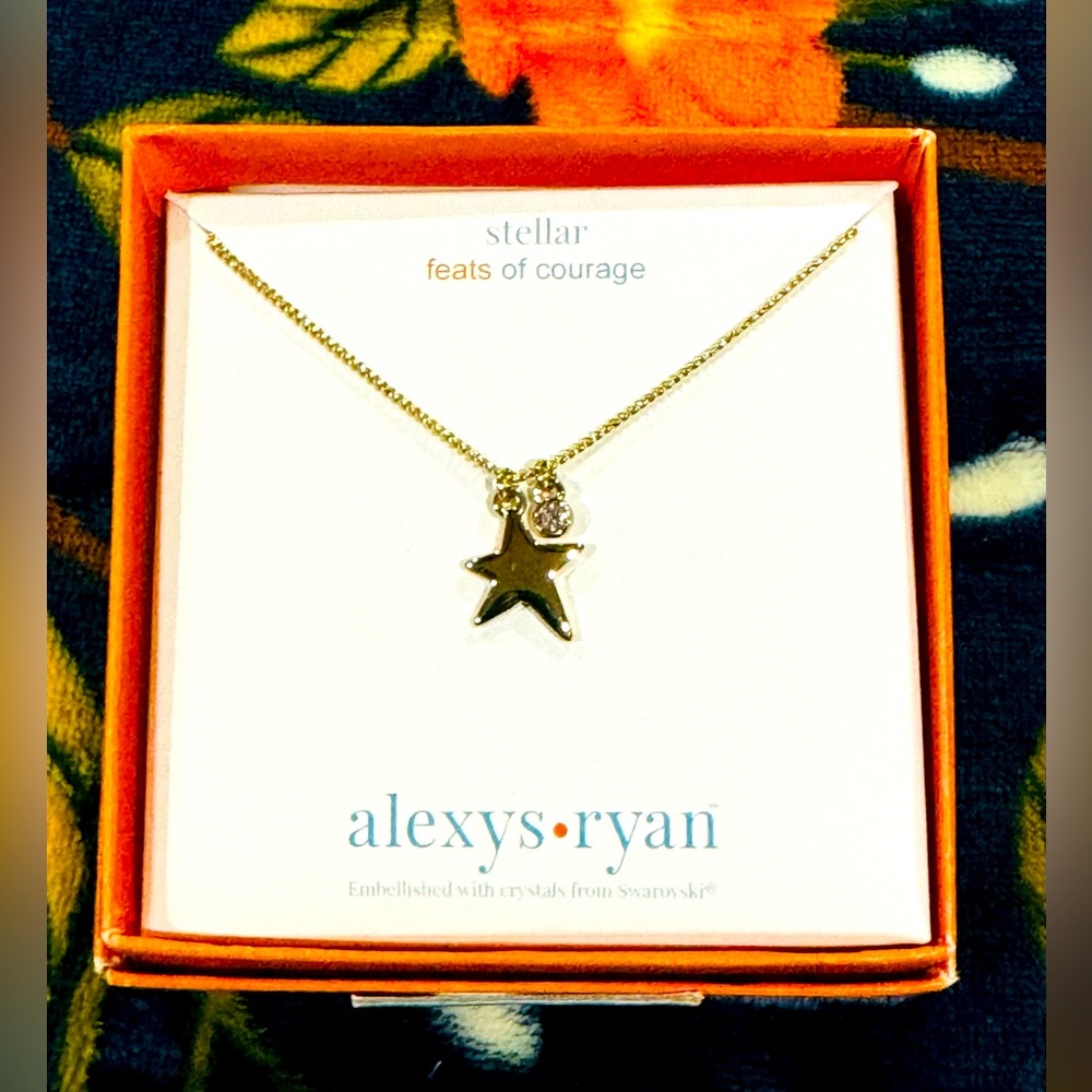Alexys Ryan STELLAR Gold Tone Necklace NEW Inspirational Necklace
